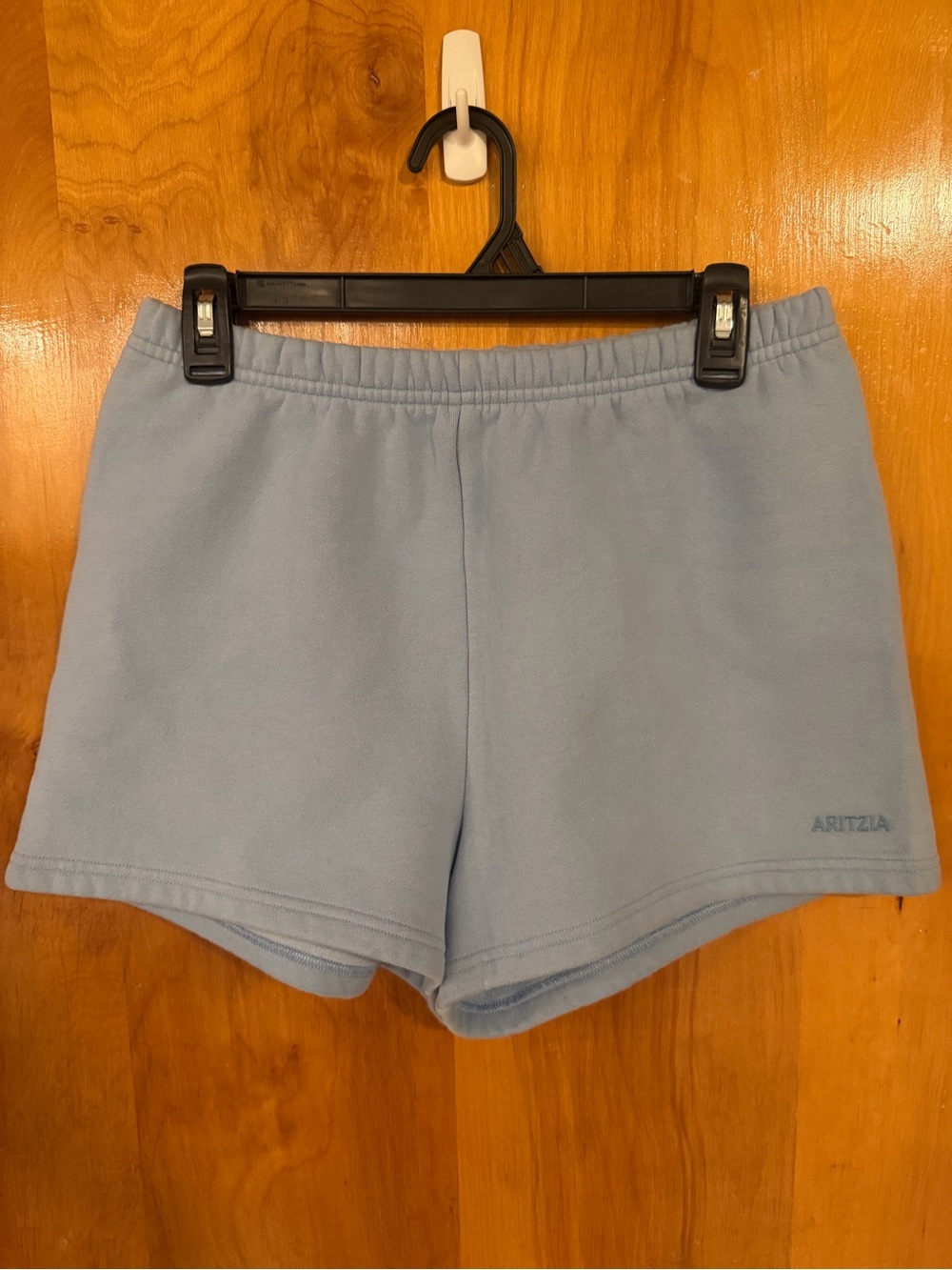 NWT Aritzia Cozy Sweatfleece Perfect Hi-Rise Mini Short in Ripple Blue Medium